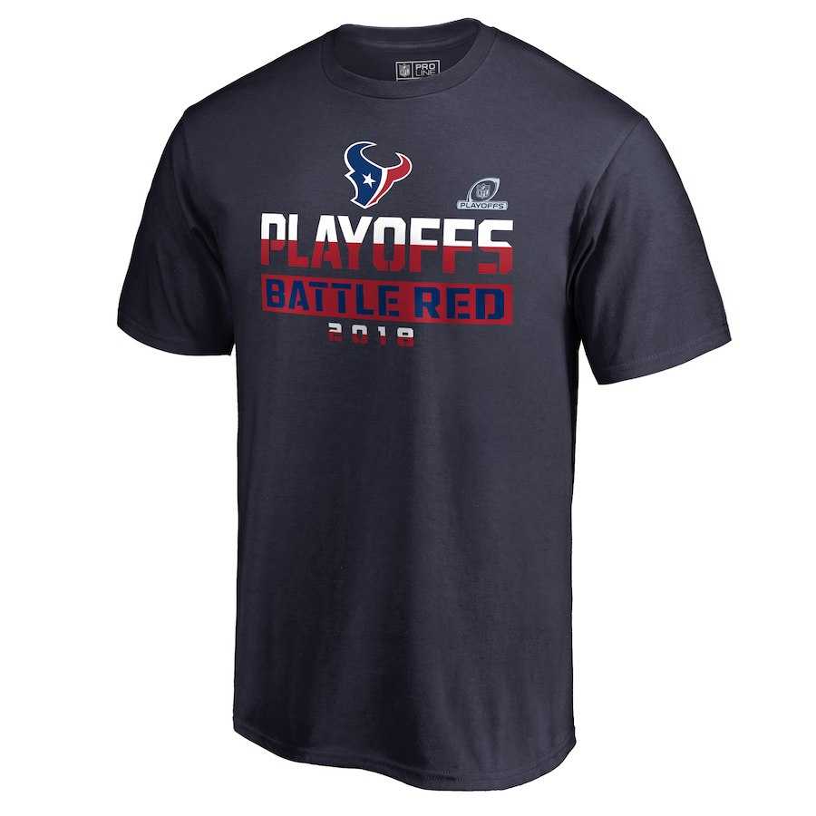 Men's Texans Navy 2018 NFL Playoffs Battle Red T-Shirt,We sell and wholesale Men's Texans Navy 2018 NFL Playoffs Battle Red T-Shirt on line form chian!